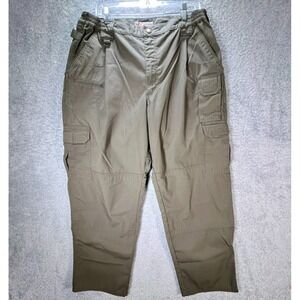 5.11 Tactical Cargo Pants 38x30 Ripstop Utility Workwear Khaki/Olive‎